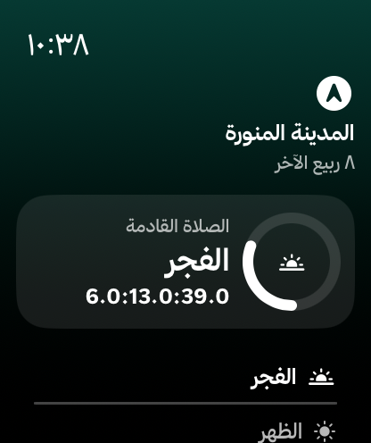 Apple Watch screen